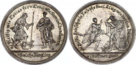 German States Nürnberg Silver Medal "Human Virtues" around 1700 (ND)
Erlanger 2455; GPH 1059; Silver 14.59 g., 38 mm; by Georg Hautsch; auf die männl...