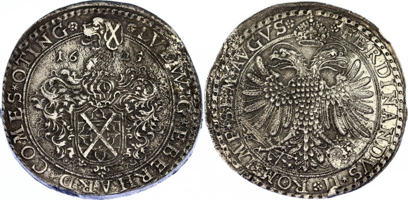 German States Öttingen 1 Taler 1625
KM# 20; Dav. 7136; N# 47249; Silver; Ludwig...