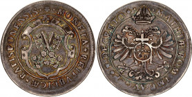 German States Regensburg Reichsstadt Guldentaler 16-th Century (ND)
Dav. 115; Beckenbauer# 4123; Silver 24,03g.; As: Town sign with crossed keys; Rs:...