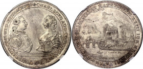 German States Wied-Runkel Reichstaler 1762 SF (1767) NGC MS 63+
Christian Ludwig, 1762-1791 Reichstaler 1762 (minted 1767), Frankfurt, on his marriag...
