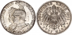 Germany - Empire Prussia 5 Mark 1901 A
KM# 526; J. 106; N# 26474; Silver; Wilhelm II; 200th Anniversary of the Kingdom of Prussia; Mint: Berlin; UNC-...
