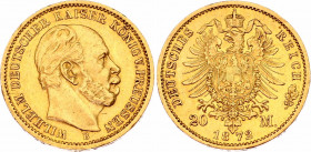 Germany - Empire Prussia 20 Mark 1872 B
KM# 501; J. 243; N# 40399; Gold (.900) 7.96 g.; Wilhelm I; Mint: Hanover; XF-AUNC