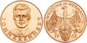 Germany FRG Gold Medal "Welcome in Germany - John Kennedy" 1963
Gold (.900) 13.98 g.