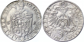 Austria Salzburg Guldentaler / 60 Kreuzer 1573
Dav# 123; N# 83300; Silver; Johann Jakob Khuen von Belasi Maximilien; XF