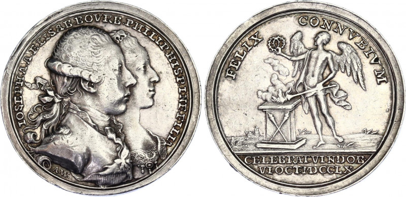 Austria Silver Medal "Wedding of Joseph II & Isabella of Parma" 1760
Montenuovo...