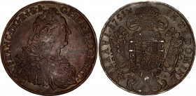 Austria Taler 1751 HA
KM# 2038, Dav# 1155, Herinek 129; Franz I von Lotharingien (1746-1765). Hall Mint in Tyrol. Silver, XF+, rich dark patina. Rare...
