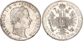 Austria 1/4 Florin 1858 A
KM# 2213, N# 7077; Franz Joseph I; Silver, UNC. Mint luster!