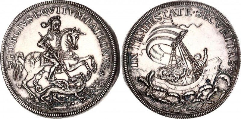 Austria St. Georgsthaler 1896 RRR
Herinek 1107; Minted only 100 Pcs; Franz Jose...