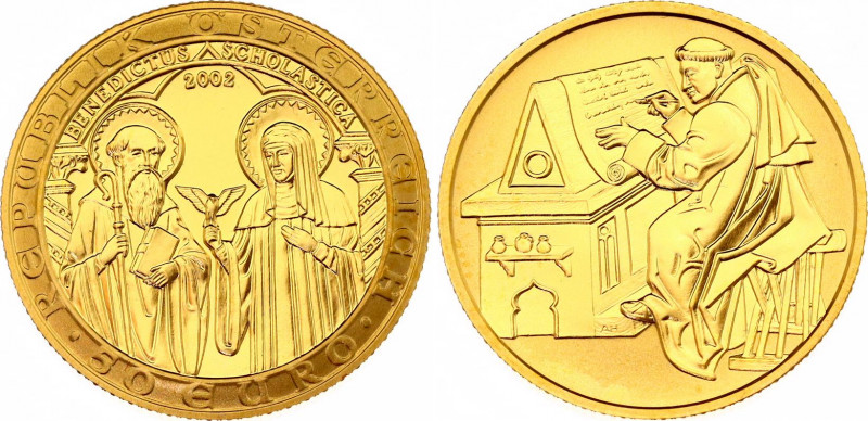 Austria 50 Euro 2002
KM# 3090, N# 58117; Gold (.986) 10.14 g., 22 mm.; Orden un...
