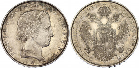Austria Lombardy-Venetia Scudo 1837 M
Dav# 13, Her# 170; Ferdinand I (1835-1848). Milano (Mailand) Mint. Silver. AU-UNC with beautiful patina and min...