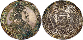 Hungary Taler 1655 KB
KM# 107, Dav# 3198; Holy Roman Empire. Kingdom of Hungary. Ferdinand III (1637-1657). Kremnitz Mint. Silver, AUNC, mint luster,...