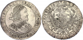 Hungary Taler 1658 KB
KM# 107, Dav# 3198; Holy Roman Empire. Kingdom of Hungary. Ferdinand III (1637-1657). Posthume. Kremnitz Mint. Silver, AUNC, mi...