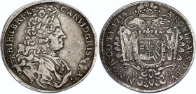Hungary 1/2 Taler 1714 KB
KM# 287; ÉH# 1186; N# 39147; Silver; Karl VI; Mint: Kremnitz; VF Toned