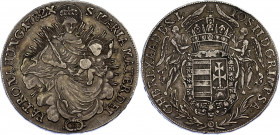 Hungary 1 Taler 1782 B
KM# 395.1; Dav. 1168B; N# 33895; Silver 27.90 g.; Joseph II; Mint: Kremnitz; VF-XF Toned