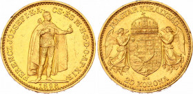 Hungary 20 Korona 1898 KB
KM# 486; ÉH# 1489; H# 2198; N# 33163; Gold (.900) 6.78 g.; Franz Joseph I; Mint: Kremnitz; AUNC