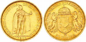 Hungary 20 Korona 1902 KB
KM# 486; Franz Joseph I, Kremnitz. Gold (.900) 6,78g. Mintage 434,731. UNC.