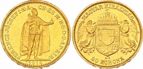 Hungary 20 Korona 1914 KB
KM# 486; Franz Joseph I, Kremnitz. Gold (.900) 6,78g. Mintage 176,000. UNC. Rare coin.
