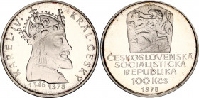 Czechoslovakia 100 Korun 1978 Charles IV Proof
KM# 93; 600 Years - Death of King Charles IV. Silver, Proof. Mintage 10000 Only. In Original sealed bo...