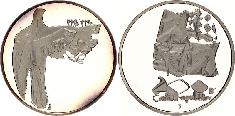 Czech Republic 200 Korun 1995 VÍTĚZSTVÍ NAD FAŠISMEM Proof
KM# 15; 50th Anniver...