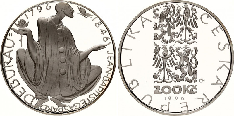 Czech Republic 200 Korun 1996 Gaspar Proof
KM# 24; 200th Anniversary of the Bir...