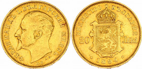 Bulgaria 20 Leva 1894 KB
KM# 20; Ferdinand I, Kremnitz. Mintage 100000. Gold (.900), 6.45g. AUNC, mint luster.