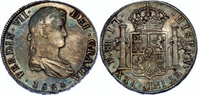Bolivia 8 Reales 1825 PTS JL
KM# 84, N# 26230; Silver; Ferdinand VII; XF/AUNC, weak strike