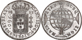 Brazil 960 Reis 1812 B Bahia
KM# 307; N# 23668; Silver; John VI the Clement (1799-1816); Mint luster; AUNC