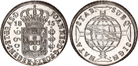 Brazil 960 Reis 1815 B Bahia
KM# 307; N# 23668; Silver; John VI the Clement (1799-1816); Mint luster; AUNC