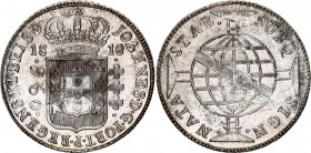 Brazil 960 Reis 1816 B Bahia
KM# 307; N# 23668; Silver; John VI the Clement (1799-1816); Mint luster; AUNC