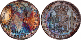 Mexico 8 Reales 1807 TH
KM# 109, N# 18852; Silver; Carlos IV; UNC with amazing toning