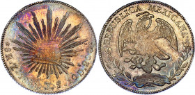 Mexico 8 Reales 1881 Zs JS
KM# 377.13, N# 7394; Silver; XF+ with amazing toning