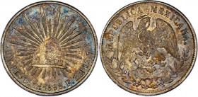 Mexico 1 Peso 1898 Zs FZ
KM# 409.3, N# 11588; Silver; XF+ with amazing toning