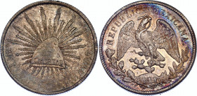 Mexico 1 Peso 1899 Zs FZ
KM# 409.3; N# 11588; Silver; UNC, weak strike, mint luster remains