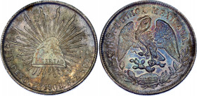 Mexico 1 Peso 1902 Zs FZ
KM# 409.3; N# 11588; Silver; UNC