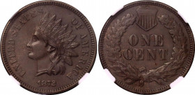 United States 1 Cent 1872 NGC AU 55 BN
KM# 90a; Schön# 117a; N# 2356; Bronze; "Indian Head Cent"; Mint: Philadelphia; AUNC