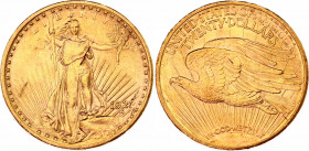 United States 20 Dollars 1922
KM# 131, N# 23126; Gold (.900) 33.43 g., 34.1 mm.; "Saint-Gaudens - Double Eagle"; AUNC/UNC