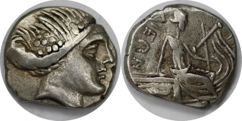 Griechische Münzen, GRIECHISCHES MUTTERLAND, EUBOIA, HISTIAIA. Tetrobol (1.49 g)...