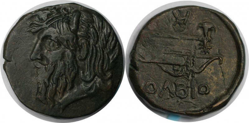 Griechische Münzen, BOSPORUS. SCYTHIA: Olbia. Bronze (10.73 g. 25 mm) ca. 330-30...