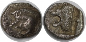 Griechische Münzen, MYSIA. Kyzikos. AR-Diobol 480-400 v. Chr, 1.05 g. Silber. Vorzüglich