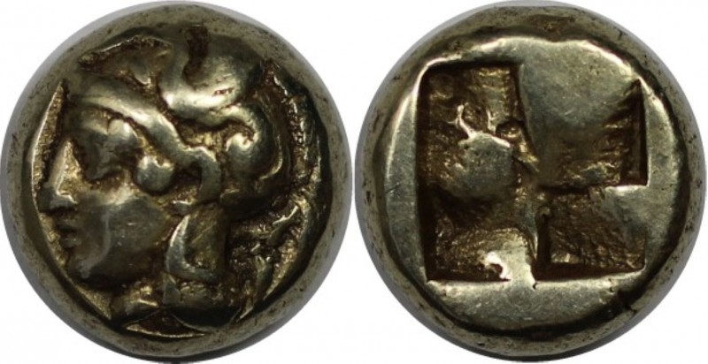 Griechische Münzen, IONIA, Phokaia. Circa EL Hekte Circa 478-387 B.C. Athena lin...