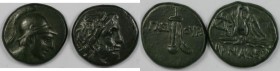 Griechische Münzen, Lots und Samlungen griechischer Münzen. Amisos. Sinop. Lot von 2 münzen, Bronze 120 – 63 v. Chr, Sehr schön
