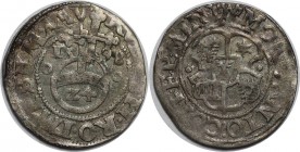 Altdeutsche Münzen und Medaillen, Minden-Bistum. Anton von Schauenburg (1587-1599). 1/24 Taler (Groschen) 1598. Schön. Selten!