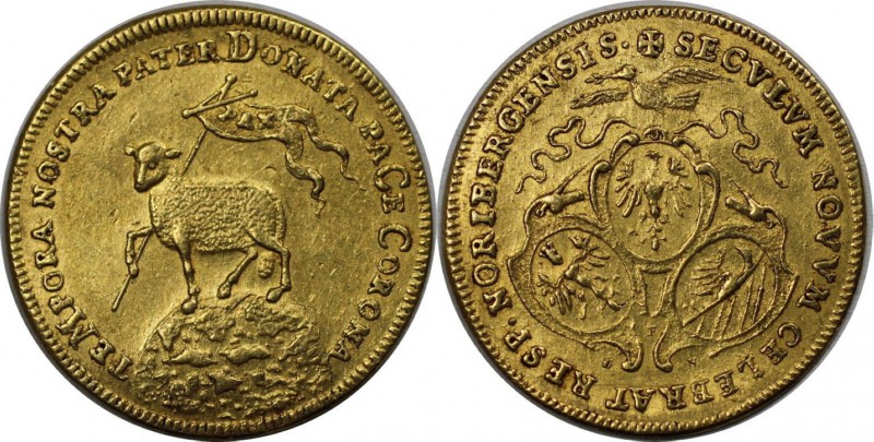 Altdeutsche Münzen und Medaillen, NÜRNBERG, STADT. Dukat ND (1700), auf das neue...