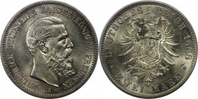 Deutsche Münzen und Medaillen ab 1871, REICHSSILBERMÜNZEN, Preußen, Friedrich III (1888-1888). 2 Mark 1888 A, Silber. Jaeger 98. Fast Stempelglanz