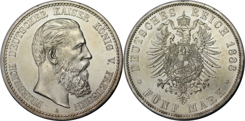 Deutsche Münzen und Medaillen ab 1871, REICHSSILBERMÜNZEN, Preußen, Friedrich II...