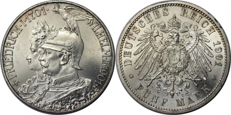 Deutsche Münzen und Medaillen ab 1871, REICHSSILBERMÜNZEN, Preußen, Wilhelm II (...