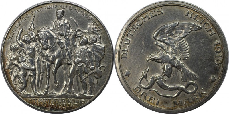 Deutsche Münzen und Medaillen ab 1871. REICHSSILBERMÜNZEN. Preußen. Wilhelm II (...