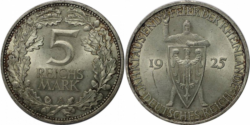 Deutsche Münzen und Medaillen ab 1871, WEIMARER REPUBLIK. 1000-Jahrfeier der Rhe...