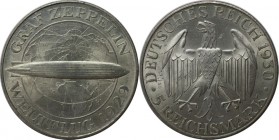 Deutsche Münzen und Medaillen ab 1871, WEIMARER REPUBLIK. 5 Mark 1930 A, Silber. KM 68. Jaeger 343. Vorzüglich-stempelglanz
