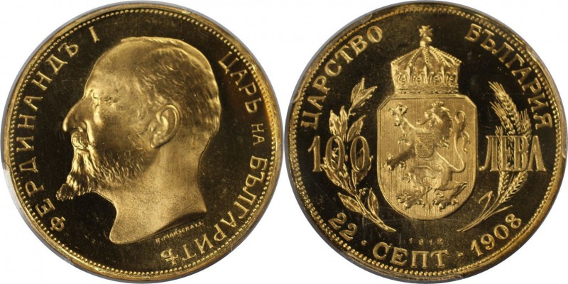 Europäische Münzen und Medaillen, Bulgarien / Bulgaria. Ferdinand I. 100 Leva 19...